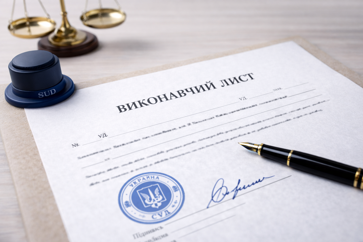 Enforcement writ of a Ukrainian court — a document for compulsory execution of a court decision